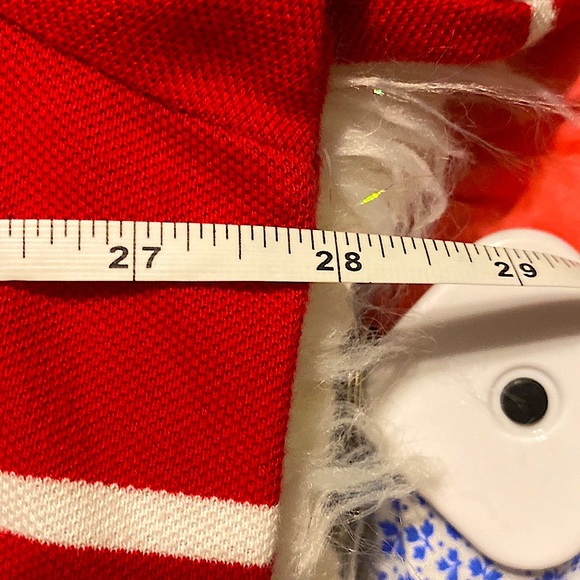 NWOT Mens Chaps Big & Tall Polo Shirt. Sz. 2XLT, Red/White - Picture 6 of 7